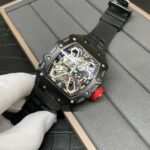 Richard Mille RM 35-03 Rafael Nadal Replica Watch 43mm Steel Case Black Strap - Image 3