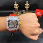 Replica Richard Mille RM 11-03 Men’s Watch with Diamond Bezel And Skeleton Dial Design - Image 6