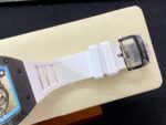 Replica Richard Mille RM055 NTPT Carbon Fiber Light Blue Skeleton Dial Super Clone Watch - Image 9