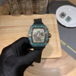 Swiss Replica Richard Mille RM 11-03 Carbon Turquoise Case Watch – Skeleton Dial Luxury Men's Timepiece - Image 2