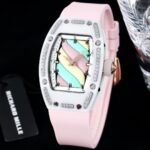 Swiss Replica Richard Mille RM 07-01 Bonbon Collection Pink Marshmallow – Diamond Ceramic Case, Ladies Luxury Watch - Image 4