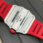 Richard Mille RM 35-01 Replica Rafael Nadal White Carbon Case Red Strap Watch | Swiss Movement, Skeleton Dial - Image 9