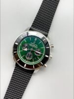 Breitling Superocean Culture Chronograph Men’s Watch with Green Dial and Leather Strap(1:1 Super Clone) - Image 2