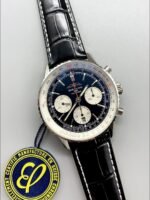 Breitling Navitimer B01 Chronograph 43 Black Dial – 904L Steel Casing (1;1Super Clone) - Image 2