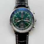 Breitling Navitimer B01 Chronograph 43 Green Dial – 904L Steel Casing （1;1Super Clone）