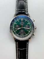 Breitling Navitimer B01 Chronograph 43 Green Dial – 904L Steel Casing （1;1Super Clone）