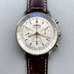 Breitling Navitimer B01 Chronograph 43 White Dial – 904L Steel Casing （1;1Super Clone）