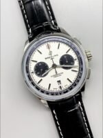 Breitling Premier B01 Chronograph Men’s Watch, Silver Panda Dial, Leather Strap(1:1 Super Clone) - Image 2