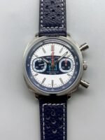 Breitling Top Time Chronograph Blue Leather Strap Watch（1;1Super Clone）