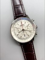 Breitling Navitimer B01 Chronograph 43 White Dial – 904L Steel Casing （1;1Super Clone） - Image 3