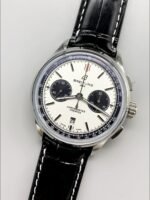 Breitling Premier B01 Chronograph Men’s Watch, Silver Panda Dial, Leather Strap(1:1 Super Clone) - Image 3