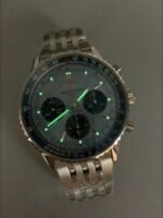 Breitling Navitimer with blue dial and steel bracelet (1:1Super Cloen) - Image 9