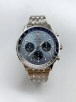 Breitling Navitimer with blue dial and steel bracelet (1:1Super Cloen)