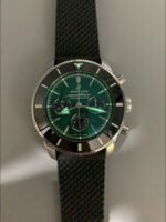 Breitling Superocean Culture Chronograph Men’s Watch with Green Dial and Leather Strap(1:1 Super Clone) - Image 9