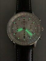 Breitling Navitimer B01 Chronograph 43 White Dial – 904L Steel Casing （1;1Super Clone） - Image 9