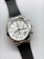 Vacheron Constantin Overseas Chronograph White Dial – Rubber Strap(1:1Super Clone) - Image 2