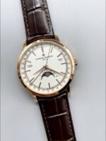 Vacheron Constantin Traditionelle Complete Calendar Rose Gold Plating White Dial (1:1Super Clone) - Image 3