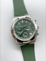 Vacheron Constantin Overseas Chronograph 904L Steel Green Dial – Rubber Strap(1:1Super Clone) - Image 2