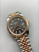 Rolex Datejust 41MM Two Tone Rose Gold Plating Fluted Dial Watch(1:1Super Clone ) - Image 2