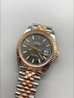 Rolex Datejust 41MM Two Tone Rose Gold Plating Fluted Dial Watch(1:1Super Clone ) - Image 3