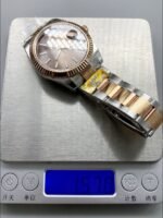 Rolex Datejust 41MM Two Tone Rose Gold Plating Brown Dial Watch(1:1Super Clone ) - Image 10