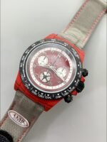 Rolex Daytona Edition Watch in Red Dial Red Carbon Casing (1:1 Super Clone) - Image 3