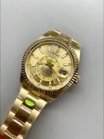 Rolex Sky-Dweller REF# 336935 Gold Dial Watch in Yellow Gold 904L Steel Case （1:1Super Clone） - Image 2