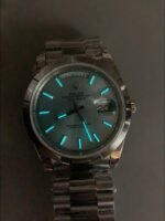 Rolex Day Date Presidential M228206-0004 904L Steel 40MM – Light Blue Dial （1:1Super Clone） - Image 11