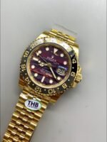 Rolex GMT-Master II Tiger Eye Dial Gold and Steel Bracelet (1:1 Super Clone) - Image 2