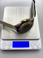 Rolex Daytona DiW Carbon Edition Rainbow Bezel – Forged Carbon Casing Beige Strap(1:1Super Clone ) - Image 10