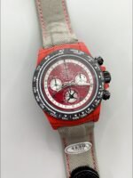 Rolex Daytona Edition Watch in Red Dial Red Carbon Casing (1:1 Super Clone) - Image 2