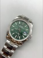 Rolex Datejust Cal.3235 Movement 904L Steel 41MM – Green Fluted Motif Dial (1:1Super Clone) - Image 3