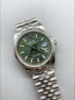 Rolex Datejust Cal.3235 Movement  904L Steel 46MM – Green Palm-Motif Dial (1:1Super Clone) - Image 2