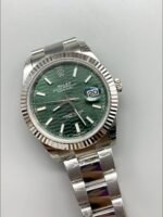 Rolex Datejust Cal.3235 Movement 904L Steel 41MM – Green Fluted Motif Dial (1:1Super Clone) - Image 2