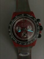 Rolex Daytona Edition Watch in Red Dial Red Carbon Casing (1:1 Super Clone) - Image 11