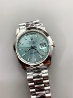 Rolex Day Date Presidential M228206-0004 904L Steel 40MM – Light Blue Dial （1:1Super Clone） - Image 2