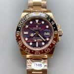 Rolex GMT Masters II 126715CHNR Rose Gold Tiger Iron Dial(1:1Super Clone )