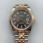 Rolex Datejust 41MM Two Tone Rose Gold Plating Fluted Dial Watch(1:1Super Clone )