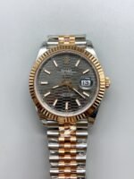 Rolex Datejust 41MM Two Tone Rose Gold Plating Fluted Dial Watch(1:1Super Clone )