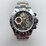 Rolex Daytona Artisans De Geneve Stainless Steel Watch Black Ceramic Bezel Watch(1:1Super Clone )