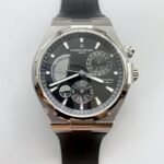 Vacheron Constantin Power Reserve Grey Dial Stainless Steel Casing-RubberStrap (1:1Super Clone)
