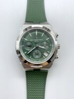 Vacheron Constantin Overseas Chronograph 904L Steel Green Dial – Rubber Strap(1:1Super Clone)