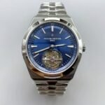 Vacheron Constantin Overseas Tourbillon Stainless Steel in Blue Dial(1:1Super Clone)