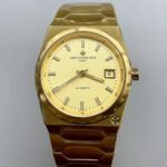 Vacheron Constantin Historiques 222,37MM Yellow Gold Watch in Gold Dial(1:1Super Clone)