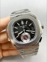Patek Philippe Nautilus 5980 Chronograph Steel Case in Black Dial (1:1Super Clone) - Image 3