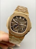 Patek Philippe Nautilus 5712/R Brown Dial Gold Strap(1:1Super Clone) - Image 3