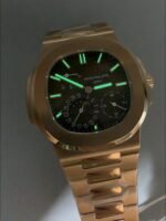 Patek Philippe Nautilus 5712/R Brown Dial Gold Strap(1:1Super Clone) - Image 11