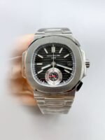 Patek Philippe Nautilus 5980 Chronograph Steel Case in Black Dial (1:1Super Clone)