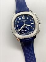 Patek Philippe Aquanaut 5968 Chronograph Steel Casing Blue Dial Watch(1:1 Super Clone) - Image 3