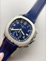 Patek Philippe Aquanaut 5968 Chronograph Steel Casing Blue Dial Watch(1:1 Super Clone) - Image 4